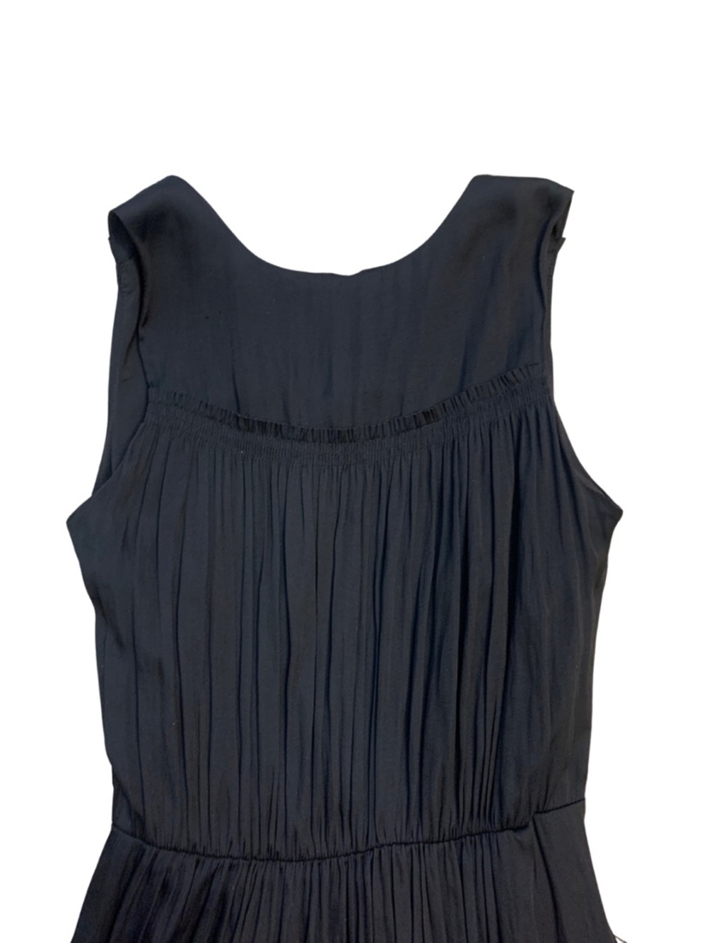 Banana Republic Flowy Black Sleeveless Maxi Dress 00P Petite Minimalist Capsule - Picture 8 of 12
